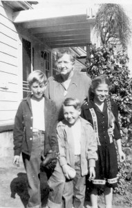 Holmes, Mrs Blackburn, William and Mary in Wichita, 1947.