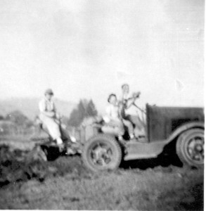 The tractor in action in 1949.